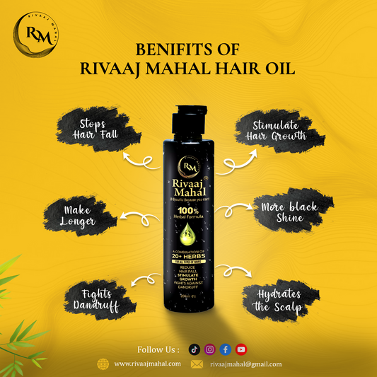 Natural & Organic Rivaaj Mahal Hair Oil - 💯 Guaranteed Results